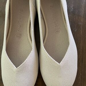 Rothy's Women's Ecru Neutral Beige Flats Size 9